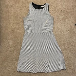 LOFT Sleeveless Black & White Dress, Size 4